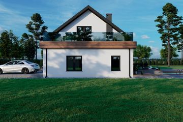  Projekt domu Sej-pro 003 energo (ELW1002) - projekt domu parterowego z poddaszem - Zdjęcie 2