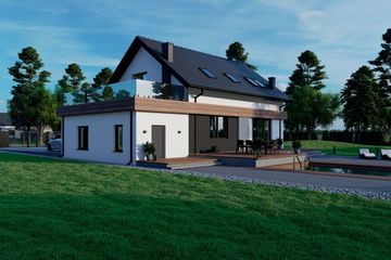  Projekt domu Sej-pro 003 energo (ELW1002) - projekt domu parterowego z poddaszem - Zdjęcie 3