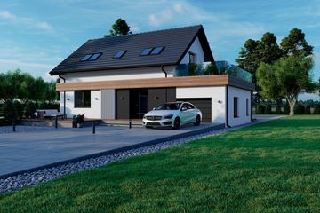  Projekt domu Sej-pro 003 energo (ELW1002) - projekt domu parterowego z poddaszem - Zdjęcie 4