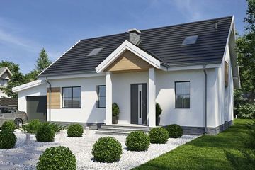  Projekt domu Tuluza VII LMB31f (WRB1601) - projekt domu parterowego - Zdjęcie 1