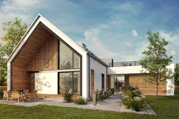  Projekt domu Z wnęką 05 (KZB1045) - projekt domu parterowego z poddaszem - Zdjęcie 6