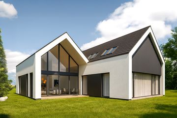  Projekt domu A-44 (PZB1066) - projekt domu parterowego z poddaszem - Zdjęcie 1