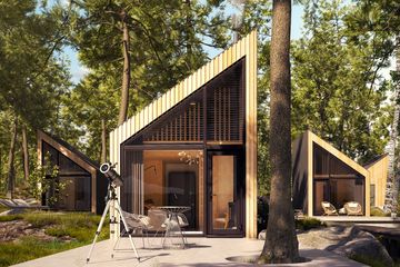  Projekt domu letniskowego Szyszka dr-S (BSA2227) - projekt domu letniskowego parterowego - Zdjęcie 1