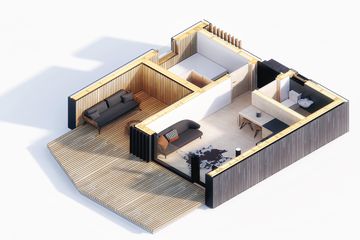  Projekt domu letniskowego Szyszka dr-S (BSA2227) - projekt domu letniskowego parterowego - Zdjęcie 7