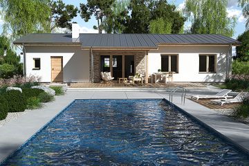  Projekt domu Nina 1 Nova D (WRD2791) - projekt domu parterowego - Zdjęcie 2