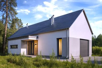  Projekt domu Dopasowany 02 (KZB1048) - projekt domu parterowego - Zdjęcie 1