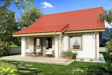  Projekt domu Maleństwo A (WRD2792) - projekt domu parterowego - Zdjęcie 1