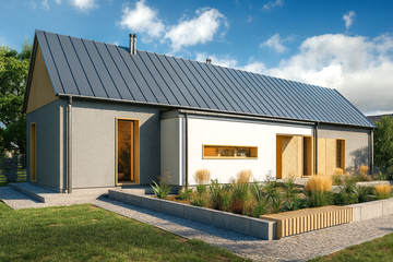  Projekt domu Dopasowany 03 (KZB1049) - projekt domu parterowego - Zdjęcie 2