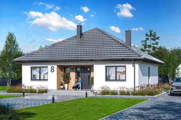  Projekt domu Tryton teriva (WOE1142) - projekt domu parterowego - Zdjęcie 2