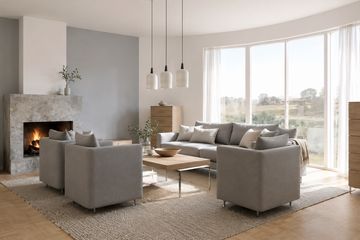 Projekt domu Akord (17) - parterowy z poddaszem dom o powierzchni 151,90 m², dach dwuspadowy - ujęcie 3