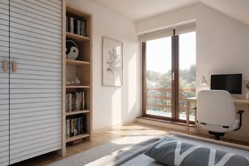 Projekt domu Akord (17) - parterowy z poddaszem dom o powierzchni 151,90 m², dach dwuspadowy - ujęcie 7
