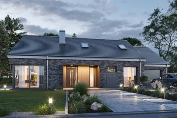  Projekt domu Wymarzony 9 wariant B (WAH1963) - projekt domu parterowego - Zdjęcie 2