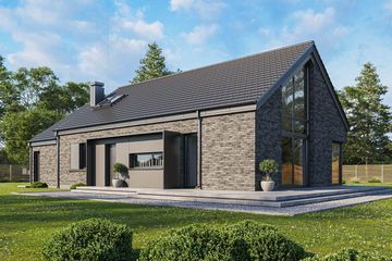  Projekt domu Wymarzony 9 wariant B (WAH1963) - projekt domu parterowego - Zdjęcie 3