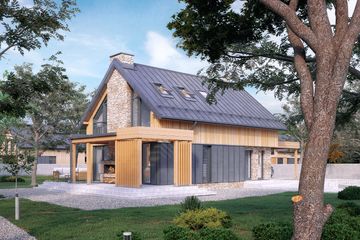  Projekt domu Weranda dr-s (BSA2229) - projekt domu parterowego z poddaszem - Zdjęcie 3