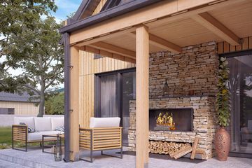  Projekt domu Weranda dr-s (BSA2229) - projekt domu parterowego z poddaszem - Zdjęcie 4