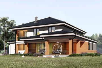  Projekt domu uA32v1 (WCB1145) - projekt domu z pełnym piętrem - Zdjęcie 3