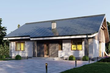  Projekt domu uA28v1 (WCB1147) - projekt domu parterowego - Zdjęcie 1