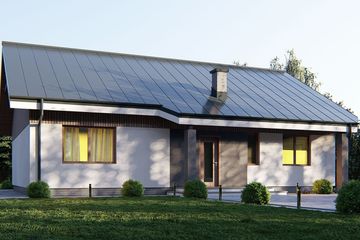  Projekt domu uA28v1 (WCB1147) - projekt domu parterowego - Zdjęcie 2