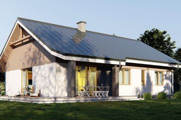  Projekt domu uA28v1 (WCB1147) - projekt domu parterowego - Zdjęcie 3