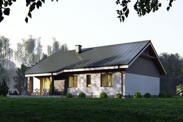  Projekt domu uA28v1 (WCB1147) - projekt domu parterowego - Zdjęcie 4