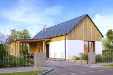  Projekt domu Dopasowany 04 (KZB1050) - projekt domu parterowego - Zdjęcie 1