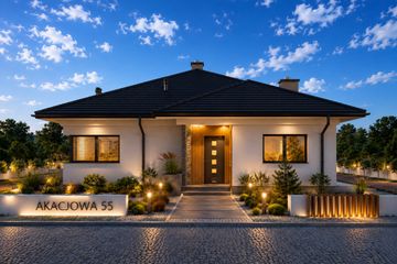 Projekt domu Merkury - parterowy dom o powierzchni 114,06 m², dach kopertowy - ujęcie 4
