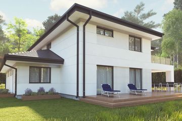  Projekt domu uA124 (WCB1155) - projekt domu z pełnym piętrem - Zdjęcie 3