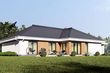  Projekt domu uA127 (WCB1156) - projekt domu parterowego - Zdjęcie 4