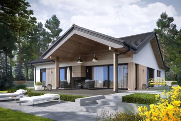  Projekt domu Simon IV G2 energo plus (WRC2752) - projekt domu parterowego - Zdjęcie 1