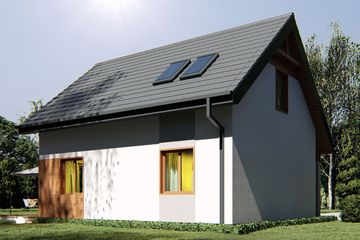  Projekt domu uA98 (WCB1157) - projekt domu parterowego z poddaszem - Zdjęcie 4