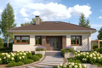  Projekt domu Felek (1656) (KRD2804) - projekt domu parterowego - Zdjęcie 1