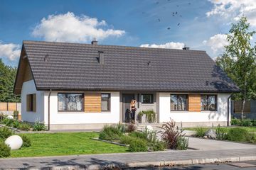  Projekt domu Tracja 6 (WOE1143) - projekt domu parterowego - Zdjęcie 1