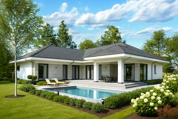  Projekt domu APS 312 (LUA1453) - projekt domu parterowego - Zdjęcie 1