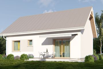  Projekt domu uA95 (WCB1159) - projekt domu parterowego z poddaszem - Zdjęcie 3