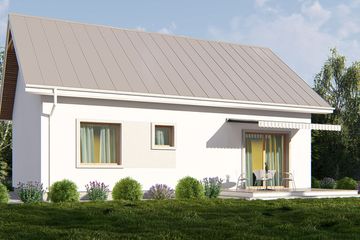  Projekt domu uA95 (WCB1159) - projekt domu parterowego z poddaszem - Zdjęcie 4