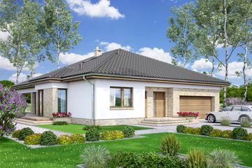  Projekt domu Kalwados 2 (WOF1124) - projekt domu parterowego - Zdjęcie 1