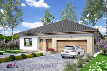  Projekt domu Kalwados 2 (WOF1124) - projekt domu parterowego - Zdjęcie 3
