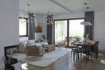  Projekt domu Milicz 53m (KRP2303) - projekt domu parterowego z poddaszem - Zdjęcie 3