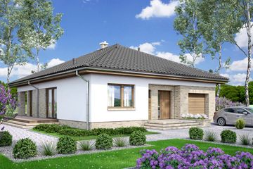  Projekt domu Kalwados 3 (WOF1125) - projekt domu parterowego - Zdjęcie 1