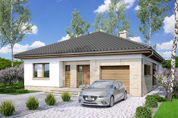  Projekt domu Kalwados 3 (WOF1125) - projekt domu parterowego - Zdjęcie 2