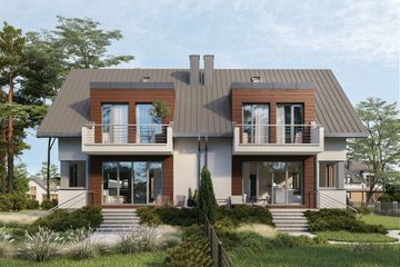  Projekt domu Felicja Duo (1658) (KRD2805) - projekt domu parterowego z poddaszem - Zdjęcie 1