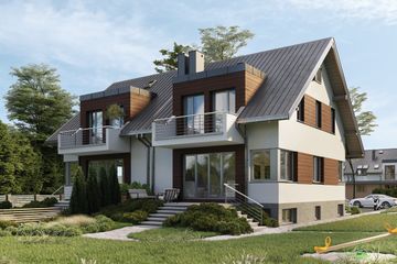  Projekt domu Felicja Duo (1658) (KRD2805) - projekt domu parterowego z poddaszem - Zdjęcie 2