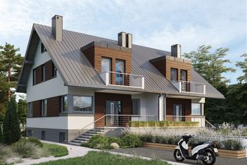  Projekt domu Felicja Duo (1658) (KRD2805) - projekt domu parterowego z poddaszem - Zdjęcie 3