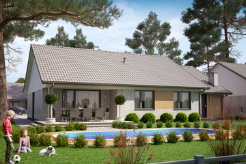  Projekt domu Ka78 G1 war.2 (PKT1096) - projekt domu parterowego - Zdjęcie 2