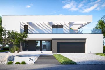  Projekt domu HomeKoncept 74 (KRX1097) - projekt domu z pełnym piętrem - Zdjęcie 1