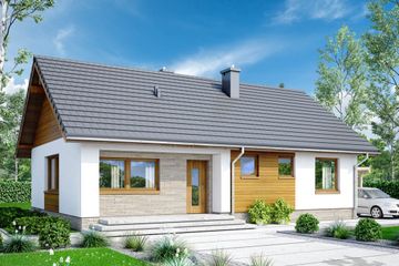  Projekt domu Doppio (WOF1127) - projekt domu parterowego - Zdjęcie 1