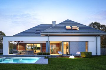  Projekt domu Hiacynt (WAH1953) - projekt domu parterowego z poddaszem - Zdjęcie 4