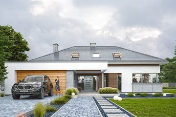  Projekt domu Hiacynt 2 (WAH1954) - projekt domu parterowego - Zdjęcie 1