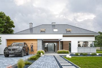  Projekt domu Hiacynt 2 (WAH1954) - projekt domu parterowego - Zdjęcie 1