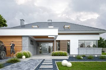  Projekt domu Hiacynt 2 (WAH1954) - projekt domu parterowego - Zdjęcie 3